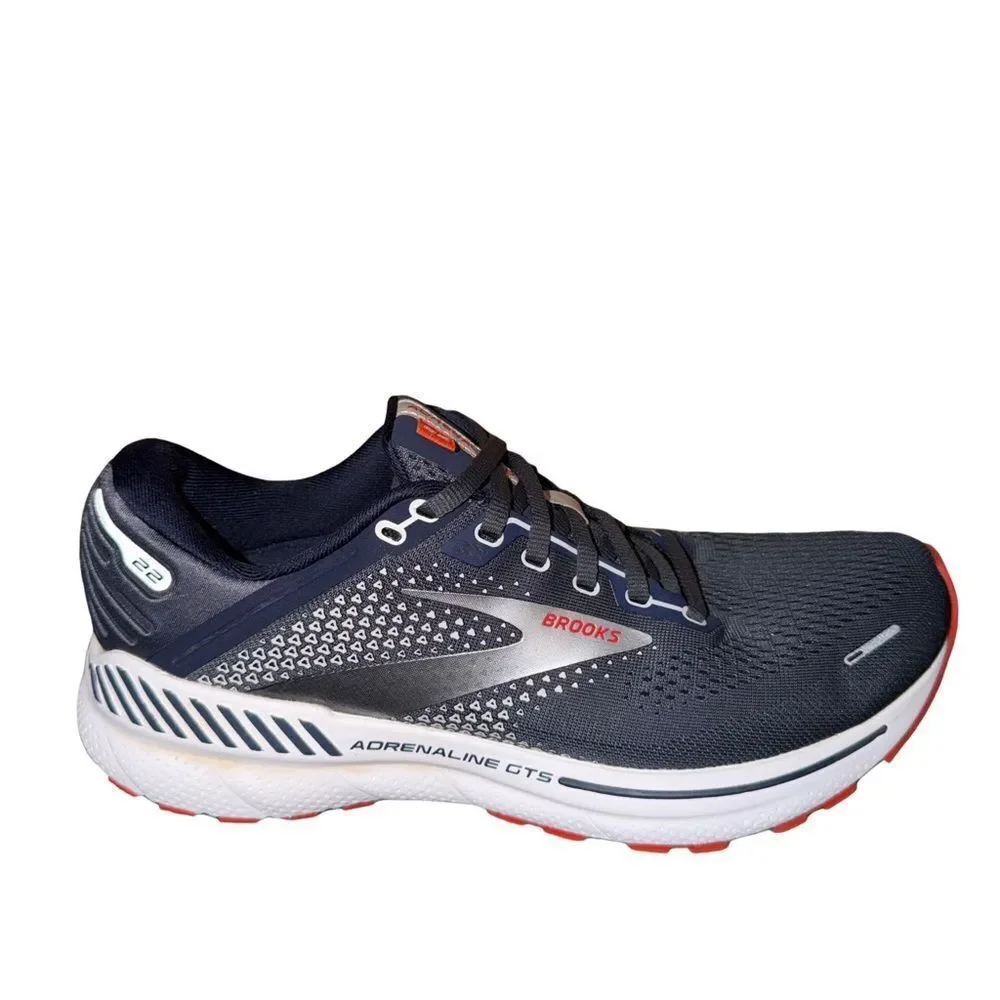 Brooks Adrenaline GTS 22 Navy and White Running Shoes size 8.5